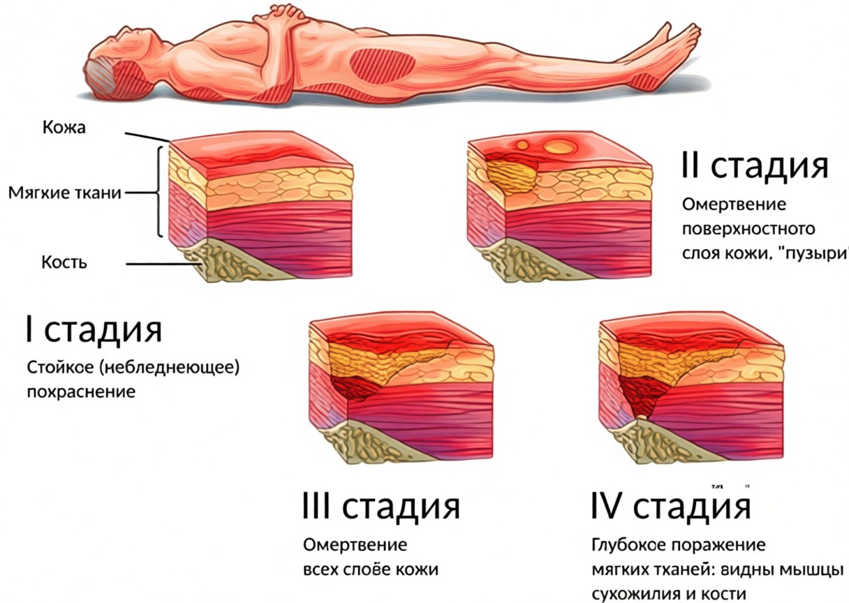 Степени развития и сопутствующие симптомы