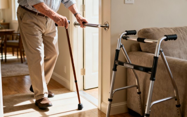 Как безопасно передвигаться по дому с помощью опорных средств
